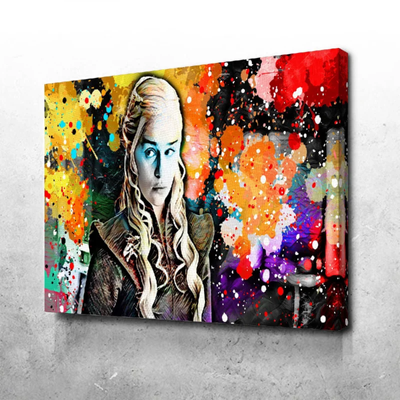 tropical retro canvas paintings-Daenerys Canvas Set