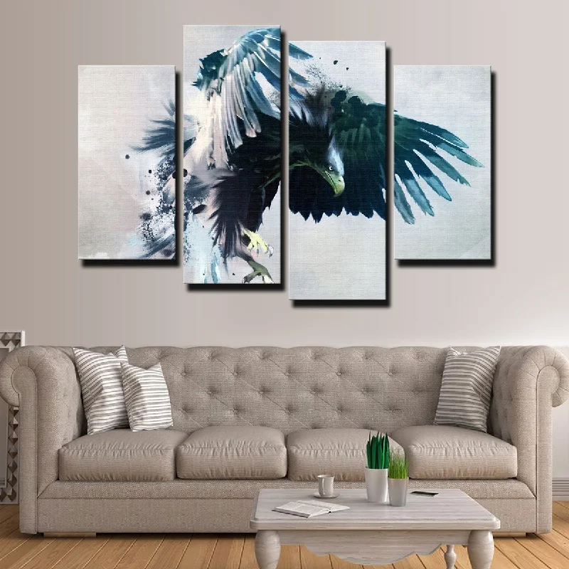 geometric beach canvas paintings-Eagle Abstract Canvas Set