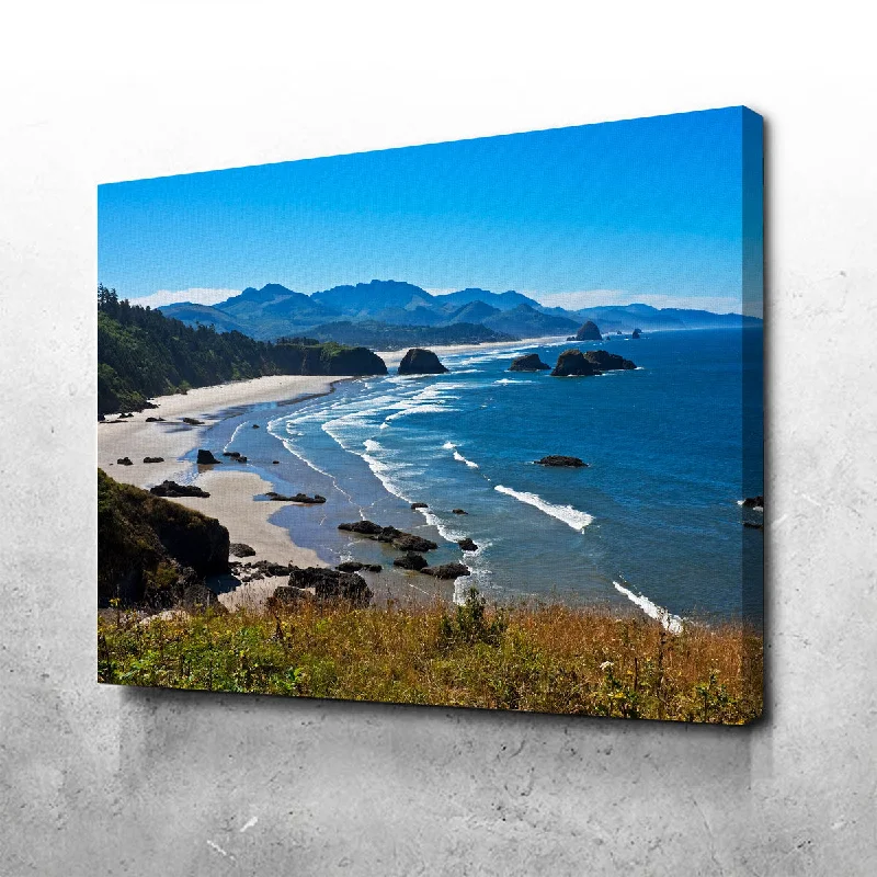 geometric cityscape wall art paintings-Ecola State Park