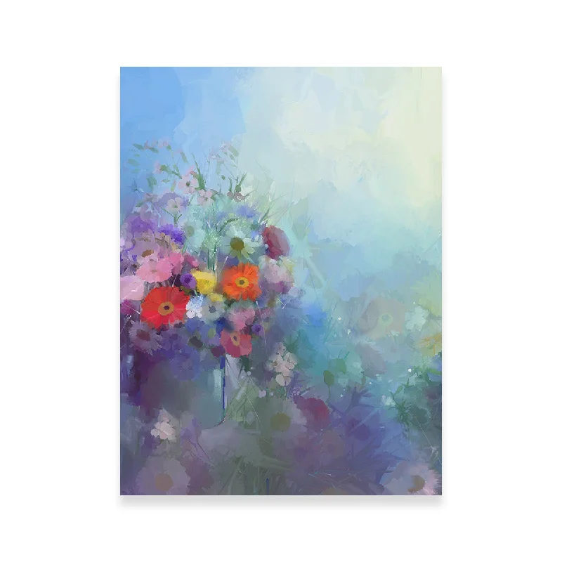 bold modern abstract canvas paintings-Flower Oil Painting