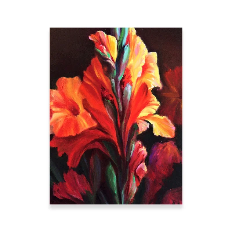 coastal tropical wall canvas paintings-Glads