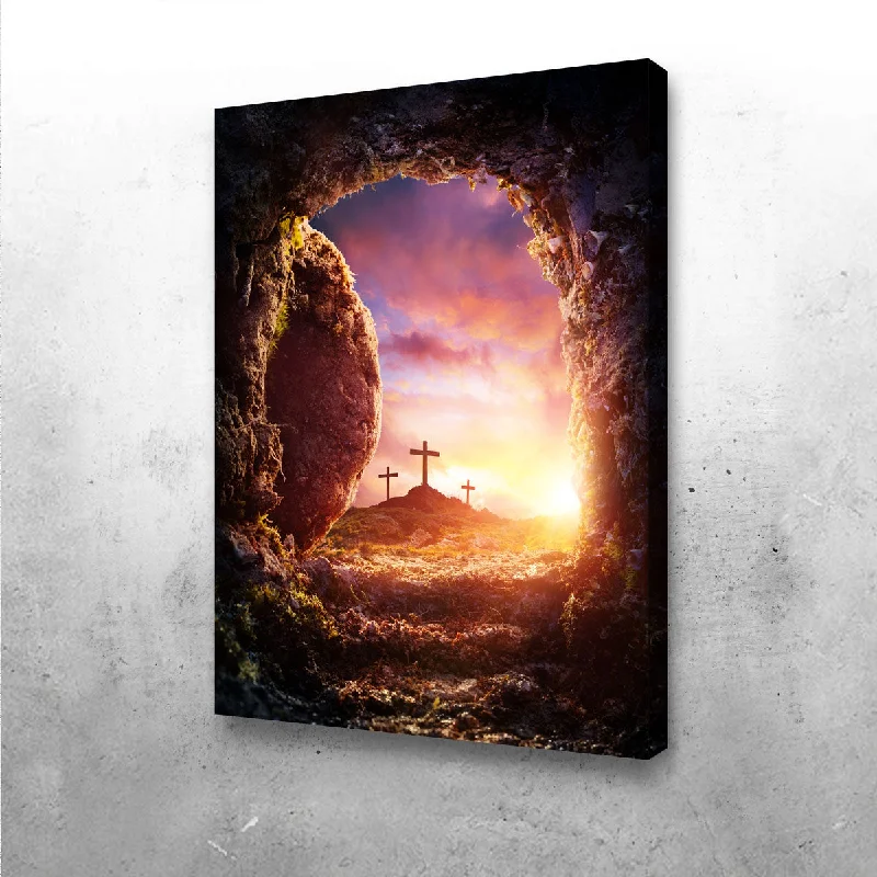 geometric abstract nature wall art-Golgotha Canvas