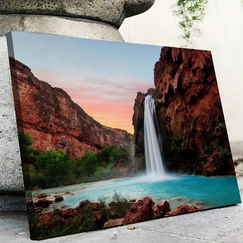 scenic nature abstract paintings-Havasu Falls