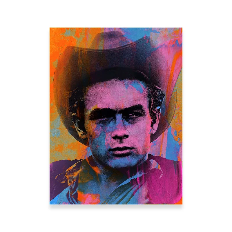 coastal geometric abstract paintings-James Dean Cowboy