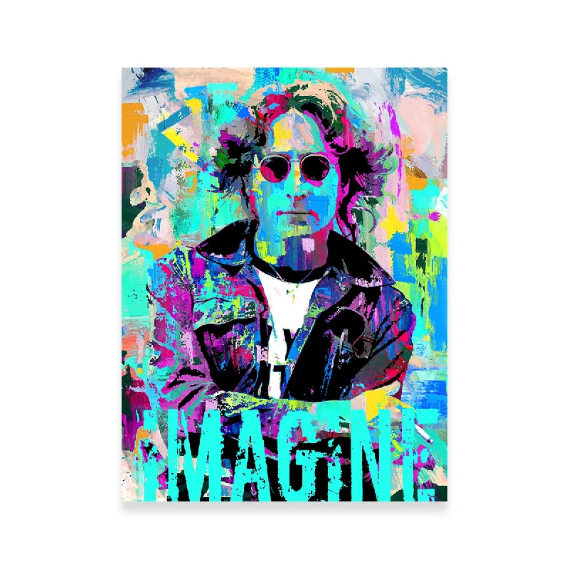 scenic abstract canvas paintings-John Lennon Imagine