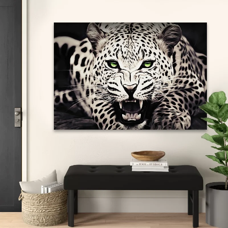 geometric landscape decorative paintings-Leopard Canvas Set