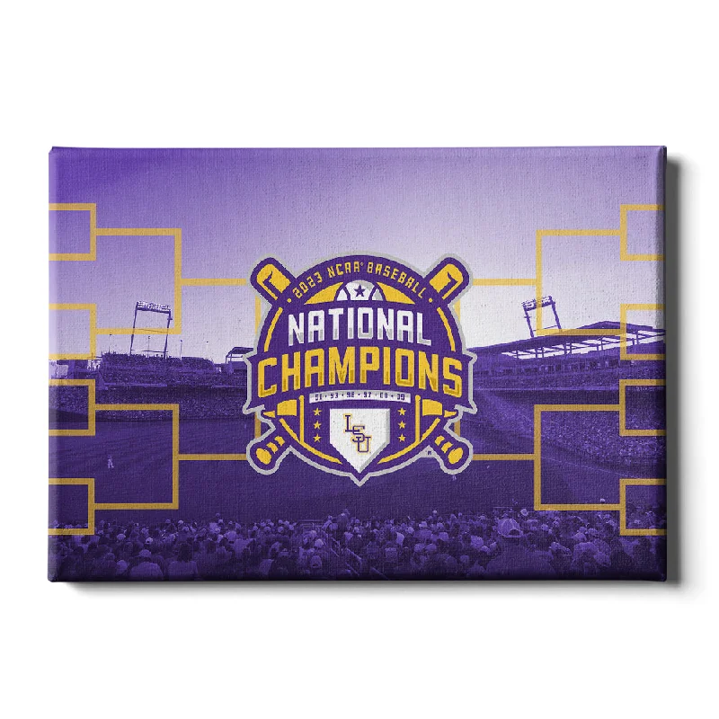 tropical nature canvas art paintings-LSU Tigers - 2023 NCAA Baseball National Champions