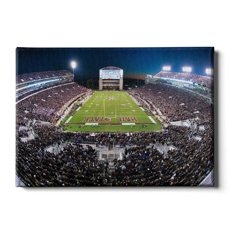 colorful abstract nature wall art-Mississippi State Bulldogs - Davis Wade Stadium Sunset