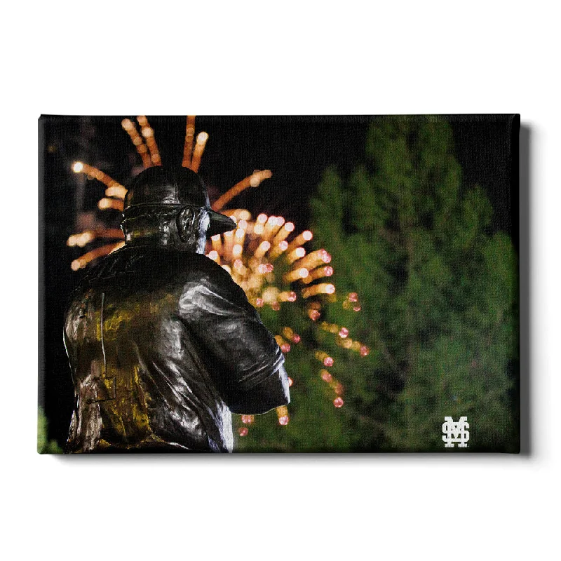 scenic nature floral canvas paintings-Mississippi State Bulldogs - Polk Fireworks