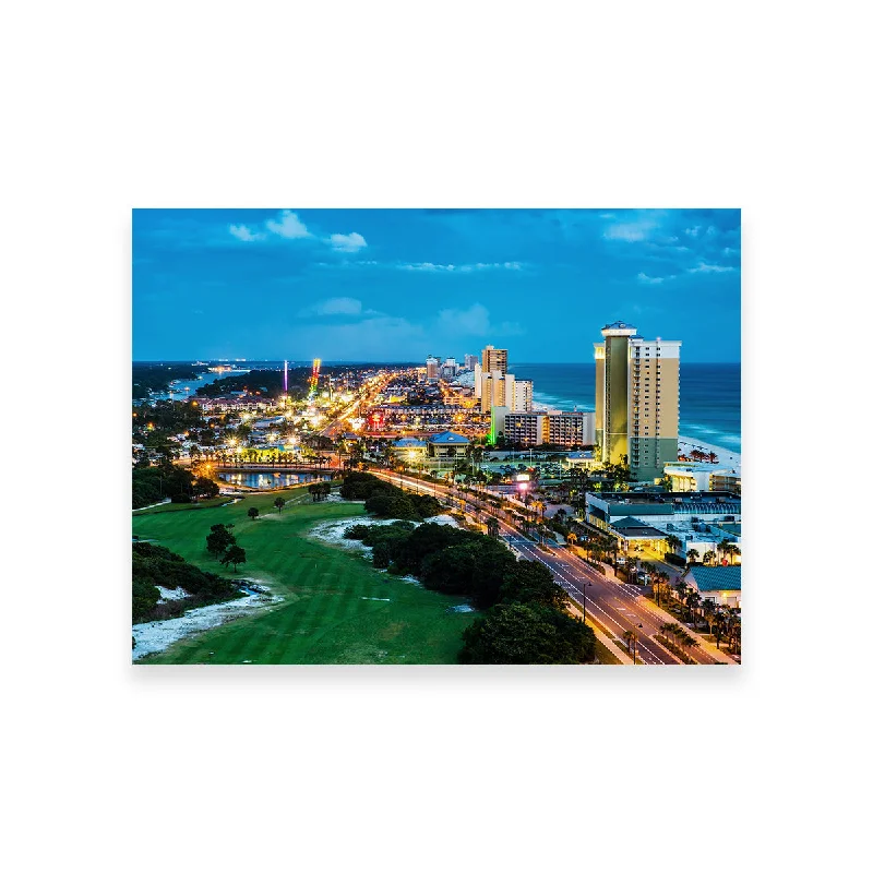 geometric cityscape wall art paintings-Panama City Beach