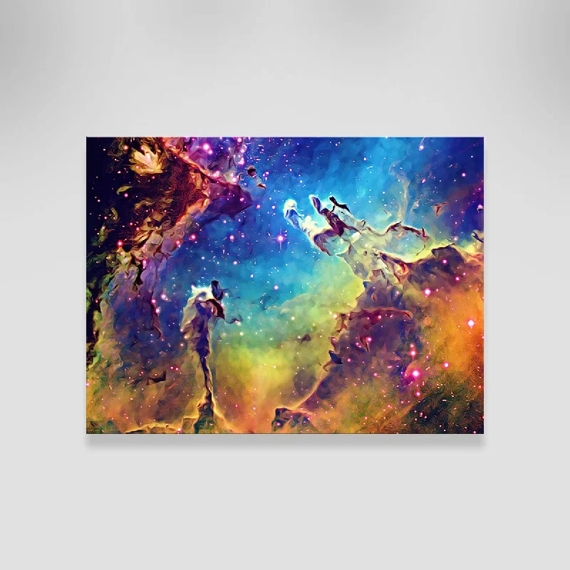 coastal vintage canvas paintings-Pillars Of Creation