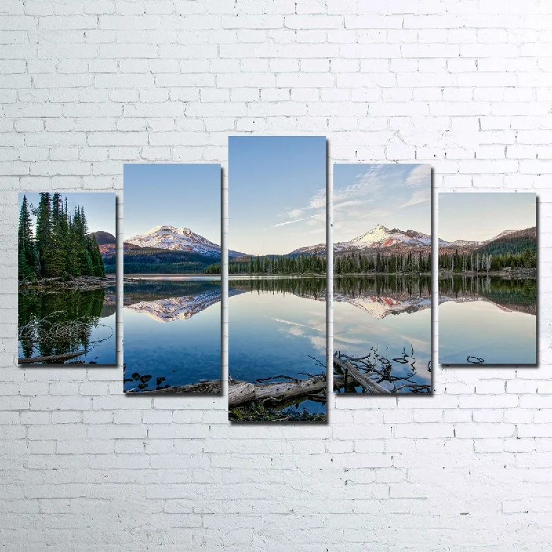 retro cityscape wall canvas paintings-Sparks Lake