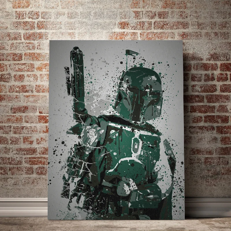 modern vintage abstract wall paintings-Bounty Hunter