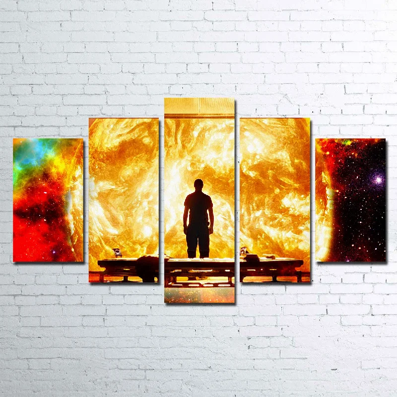 creative contemporary abstract paintings-Sunshine Canvas Set