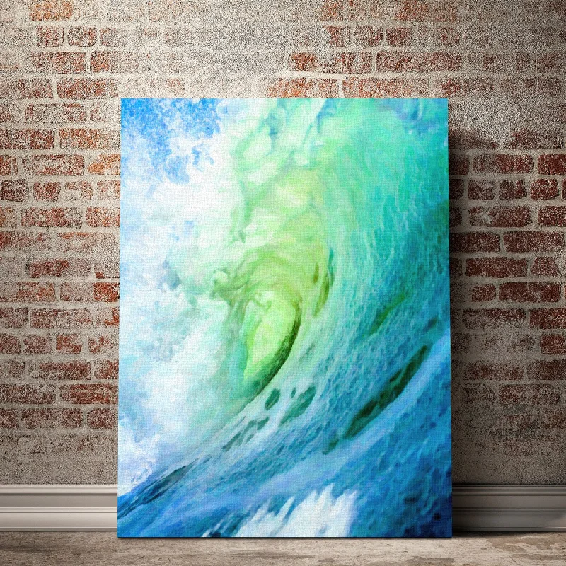 geometric abstract nature paintings-Surf's-up