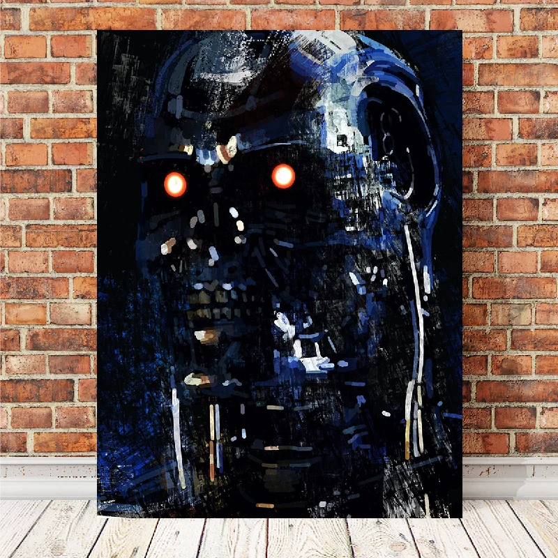 large modern abstract canvas paintings-T800 In Blue