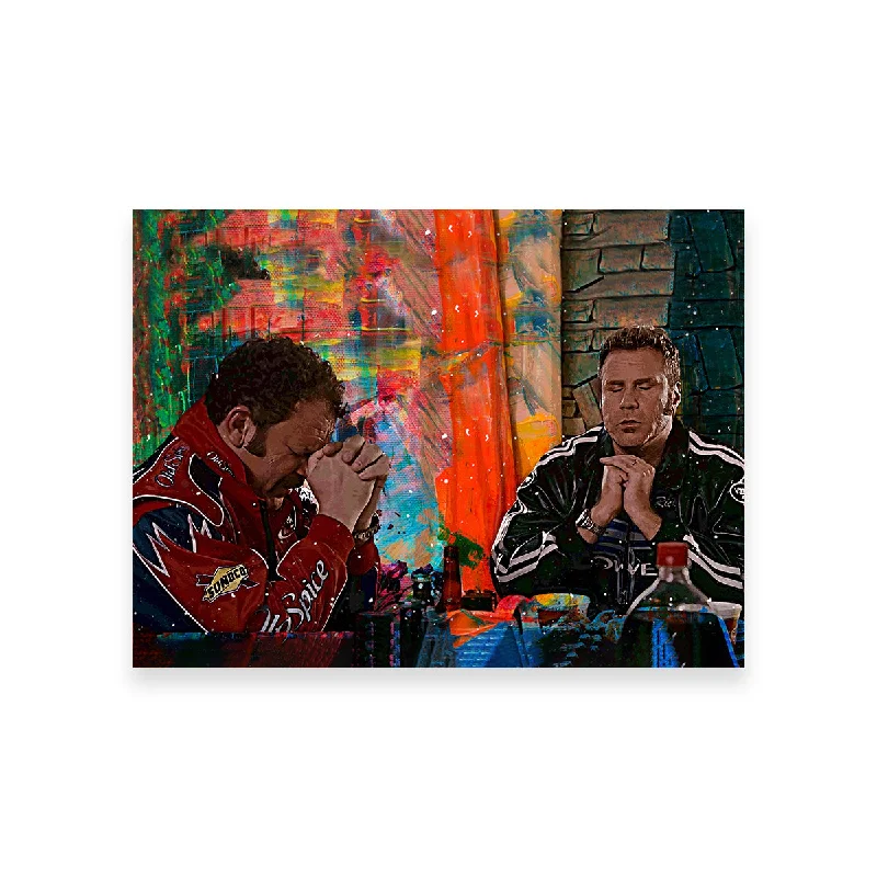 coastal botanical abstract wall paintings-Talladega Nights - Dinner Time