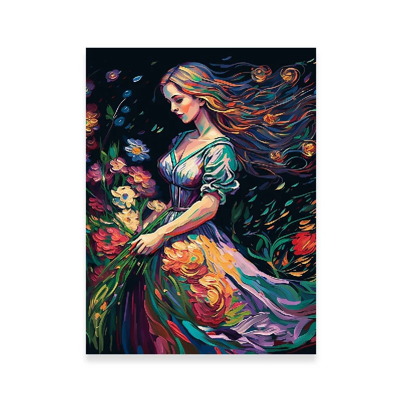 coastal nature canvas paintings-The Florists Dream