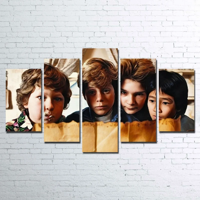 coastal vintage geometric canvas paintings-The Goonies Canvas Set