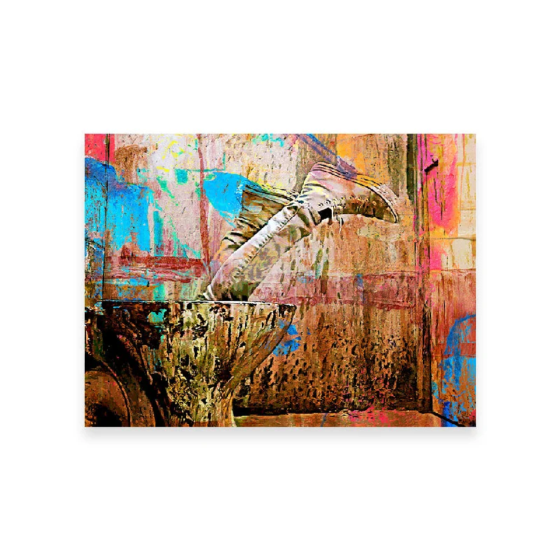 nature-inspired modern decorative paintings-Trainspotting Potty