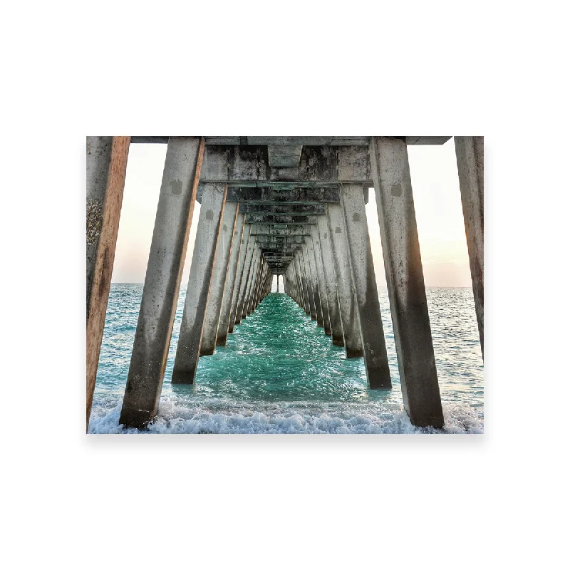 large tropical landscape paintings-Venice Beach Pier at Sharkys On The Pier